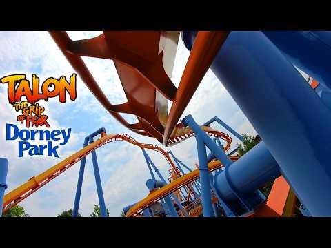 Talon The Grip of Fear 4K Front Seat POV - Dorney Park