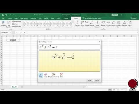 MS Excel-Insert Tab in Symbols Group