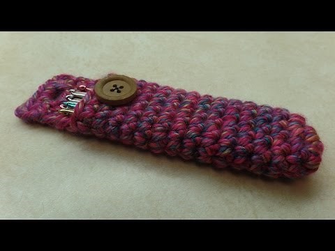 Easy Crochet Hook Holder Carrier TUTORIAL #307 Bagoday Crochet