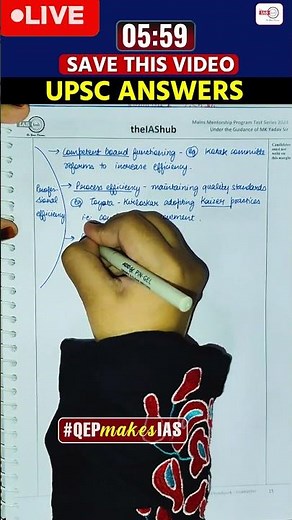QEP – The Ultimate Answer Writing Solution #21 #mkyadav #theiashub #upscmains