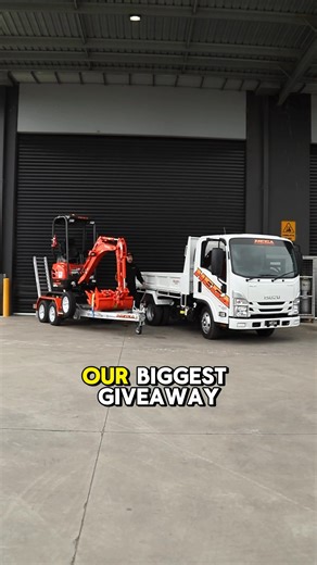 314K views · 336 reactions | WIN THIS ISUZU TIPPER + KUBOTA U17-3  Our biggest prize ever, valued over $100,000 You guys asked - we delivered! ▪️ Isuzu 2025 NLR 45-150 Tipper ▪️ Kubota U17-3 ▪️ Elite Hydraulic Quick Hitch ▪️ E.I Buckets ▪️ Sureweld SW2000C Trailer The gates are now open - you've gotta be in it, to win it. Get your entries now! | HEGA | Facebook