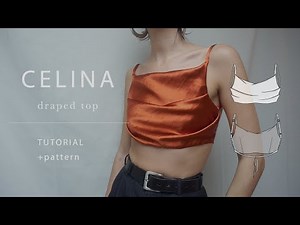 DIY Beginner Level Silky Draped Top Sewing Tutorial with Pattern Download | How to Make a Top
