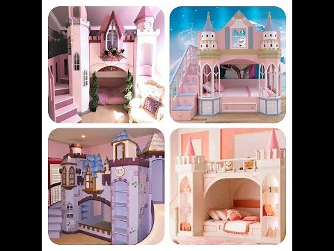Princess Style Castle Bunk Beds for Girls | Girls Bedroom Decorating Ideas | Bunk Beds for Kids