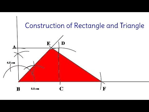 Construction || Area of Triangle and Rectangle || Combined Construction