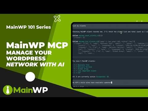 How to Use MainWP MCP to Manage Your WordPress Network with AI