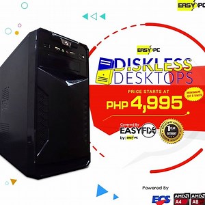 7K views · 43 reactions | Get a Diskless desktop for as low as PHP 4,995 without compromising quality, best for your icafe! Built with ECS all-solid capacitors and backed by a 1-yr EasyFix Rapid Replacement warranty and a 2-yr standard manufacturer warranty. *Price for purchase of 5 units up! Order now at any EasyPC Branch: @Easypc Bacoor Branch, Easypc Sucat Branch, Easypc Fairview Branch, Easypc Northave, Easypc Makati, Pasig Ortigas and Easypc Alabang | EASY PC | Facebook