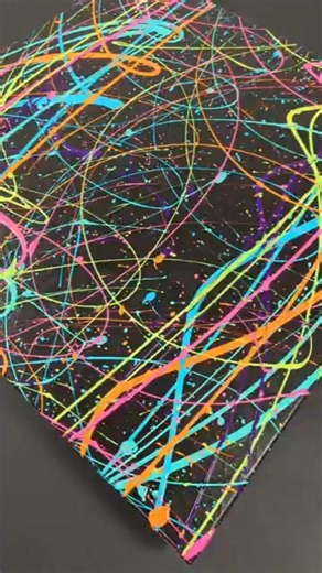 🎨 Neon Lines & Drips | Pendulum Painting