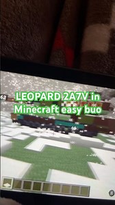 Leopard 2A7V Minecraft tutorial Actully nah it’s easy just look #leopardtank #mgcs #flyingleopard