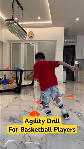 Agility Drill using cones & rings to Improve Speed and Explosive Power for Kids #speedandagility