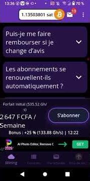 👉 Application de Minage GRATUIT 🚀 Gagner des BTC Sans Investir (2026)