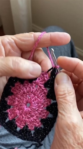 flower 🌷 square ⬛ making with crochet 🧶 #crochet #cover #shorts