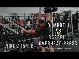 One Arm Dumbbell Overhead Press VS Barbell Overhead Press