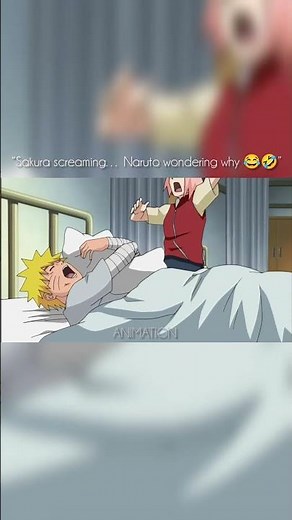 “Sakura Screaming While Naruto Has No Clue 😂🤣 | Naruto Funny Moments” || #naruto #anime #funny