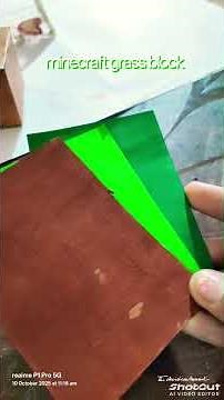 DIY minecraft grass block