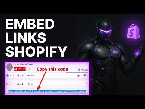 How To Embed Anything On Shopify Using A Link (2026) | Theme Editor