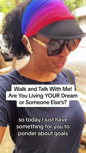 Are you living YOUR life? #walkandtalk #lifetip #coachingtips #behaviorchangecoach #empowerment #fyp #liveyourlife #goals #goalsetting #aspirations #goalgetter #keepdreaming