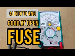 Paano mag test ng fuse gamit ang analog multimeter