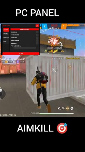 NEW UPDATED PANEL AIMKILL 🎯 INJECTOR MOD MENU MAIN ID #freefire #freefiremax #garenafreefire