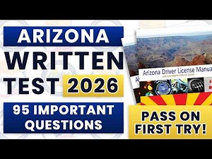 2026 ARIZONA DMV WRITTEN TEST | AZ PERMIT EXAM PRACTICE | DMV HANDBOOK 2026