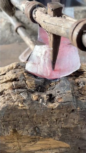 This is the process of making beautiful garden tools, crafted by hand with skill and dedication