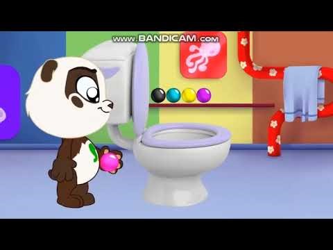 Learn Colors & Have Fun with Color Balls for Babies & Kids | Panda Bo Toilet Fun by Surpr