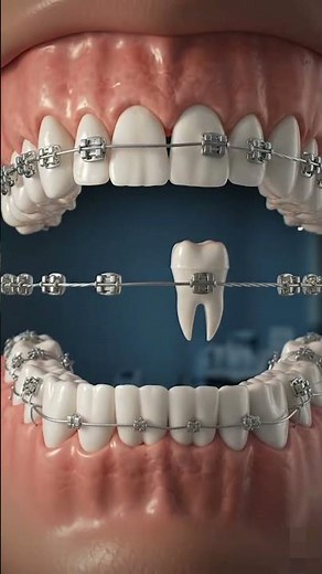 How Braces Move Teeth (3D Animation) #dentalanimation #oralhealth #toothcraft #shorts #dentist #asmr
