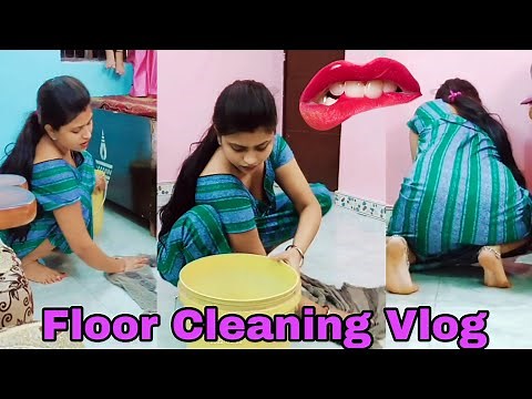 Indian Housewife Floor Cleaning Vlog | Cleaning New Vlog ❣️ | Cleaning #indianhousewife