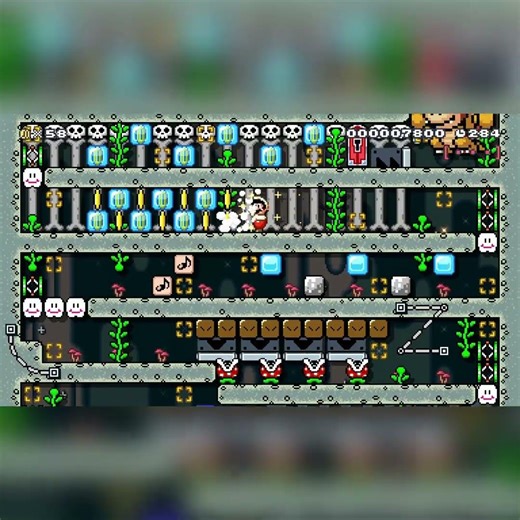 ◇ * 光輝く鉱山で speed run * ◇ [Shining Mines] by # Yotumu_ #shorts 🍄Super Mario Maker 2 | Switch 2 #dwh