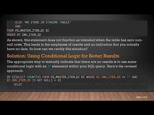 How to Indicate No Results in a SQL SELECT Statement