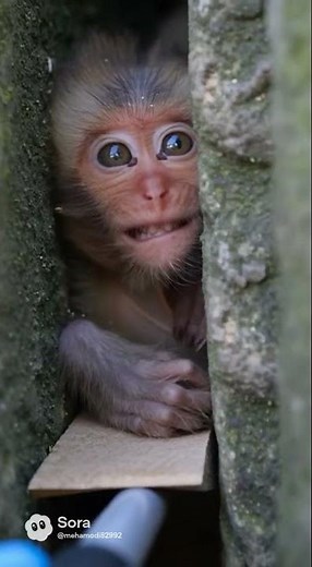 Baby Monkey Trapped Between Two Rocks – Heart-Touching Real Forest Rescue