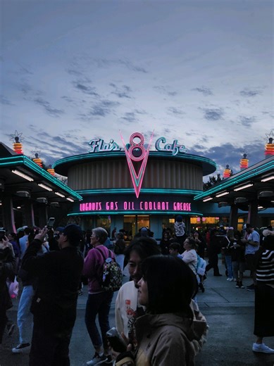 Experiencing the Neon Lights of Cars Land at Disneyland