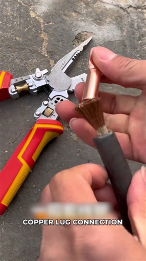 Secure Copper Lug Connection. #CopperLug #ElectricalSafety #CableConnection | Bazmechanic