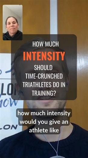 How much intensity should time-crunched triathletes do in training? #triathlon #ironman