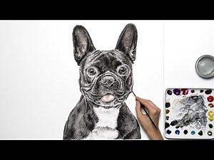 How to paint a realistic dog [a watercolor step by step tutorial] with Anna Mason