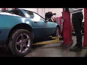 LIFTING a C4 CORVETTE at my shop