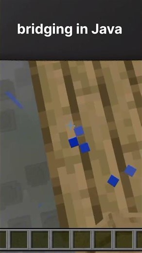 bridging in pe vs Java #shorts #minecraft #trending #viral #youtube #minecraftshorts #gaming