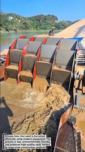 Sand Harvest! 🌊 Modern Sand Mining with Advanced Technology!