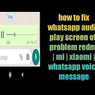 how to fix whatsapp audio play screen off problem redmi | mi | xiaomi | whatsapp voice message