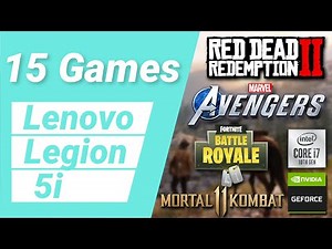 Lenovo Legion 5i Gaming Test #1 - Test in 15 Games - GTX1660ti & i7.10750h
