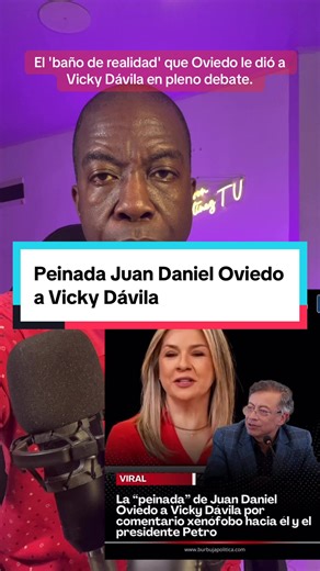El 'baño de realidad' que Juan Daniel Oviedo le dió a Vicky Dávila en pleno debate.