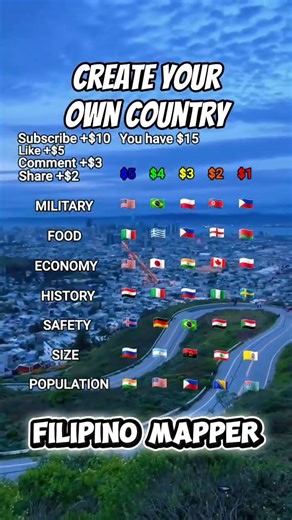 Create your own country with 15 dollars #geography #map #mapping