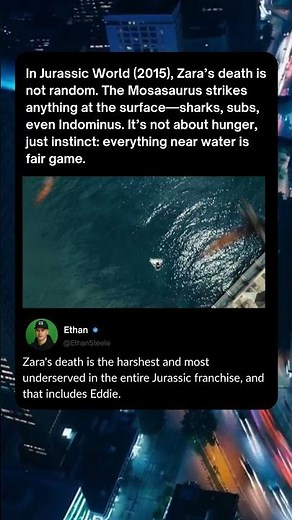 Mosasaurus Eats Woman in Jurassic World