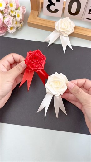Try Making a Beautiful Rose with Ribbon Folding: A Fun Handmade DIY!Hashtags:#HandmadeDIY #ParentChildHandmade #ChildHandmade #KindergartenHandmade #CreativeHandmade | paper craft ideas