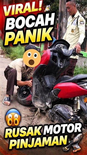 Motor Patah, Bocah Ini Coba Perbaiki Sendiri #feedshorts #facts #videoviral #infoviral #videounik
