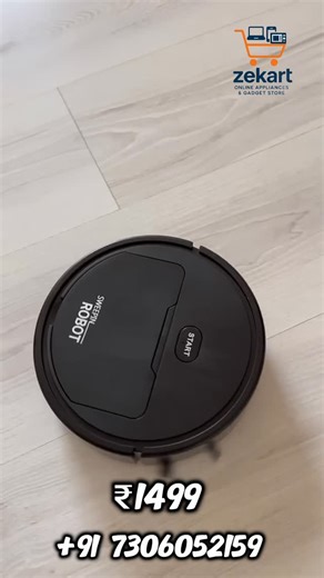 3.6K views · 18 reactions | Smart Sweeping Robot for effortless daily cleaning 烙✨ Now at just ₹1499 with Free Delivery! Order Now: 7306052159  #sweepingrobot #onlineshop #gadgets | Zekart | Facebook