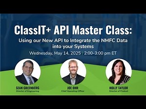 ClassIT+ API Master Class May 14 Webinar Replay
