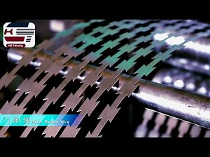The production process of razor barbed wire in HG Fencing's factory