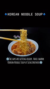 Korean Noodle Soup  •Could be made Spicy or Regular. •And you can add Chicken, Steak, Shrimp or All 3 combo. ❄️The days are getting colder. Have a warm Korean Noodle Soup at Sushi Brothers❄️ Thank you for the support Odessa/Midland.﫶 | Sushi Brothers | Facebook