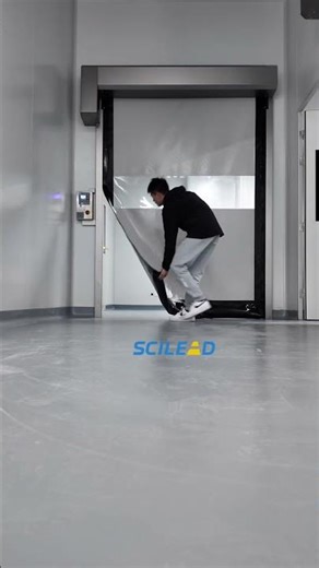 clean room high speed door. Self-repair function #highspeeddoor #autodoor #rapiddoor