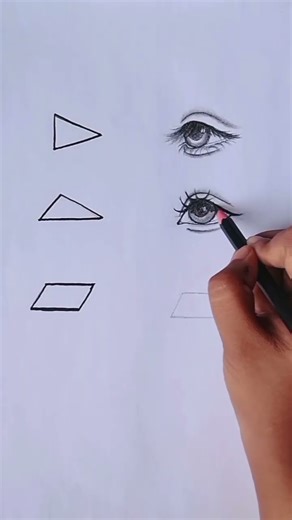 3 types of anime eyes #shorts #art #creative #pencildrawing #anime #sketch